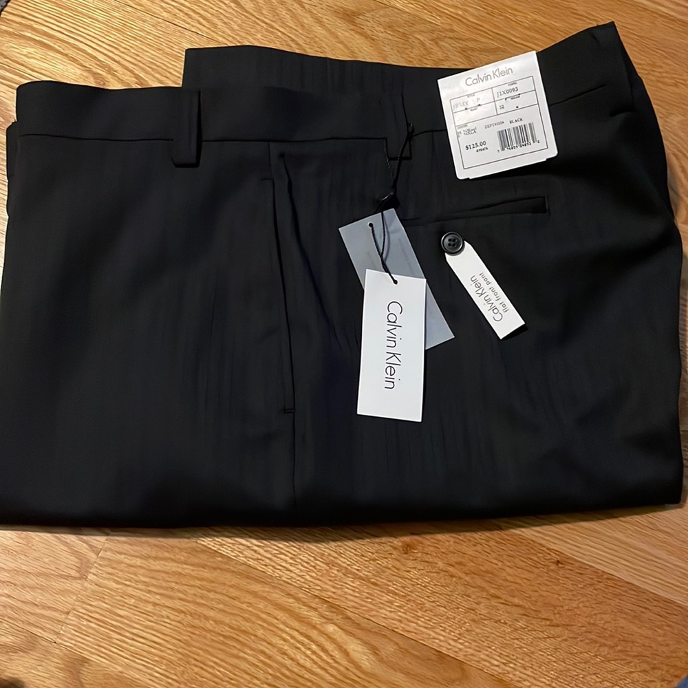 NWT Calvin Klein Flat Front Dress Pants